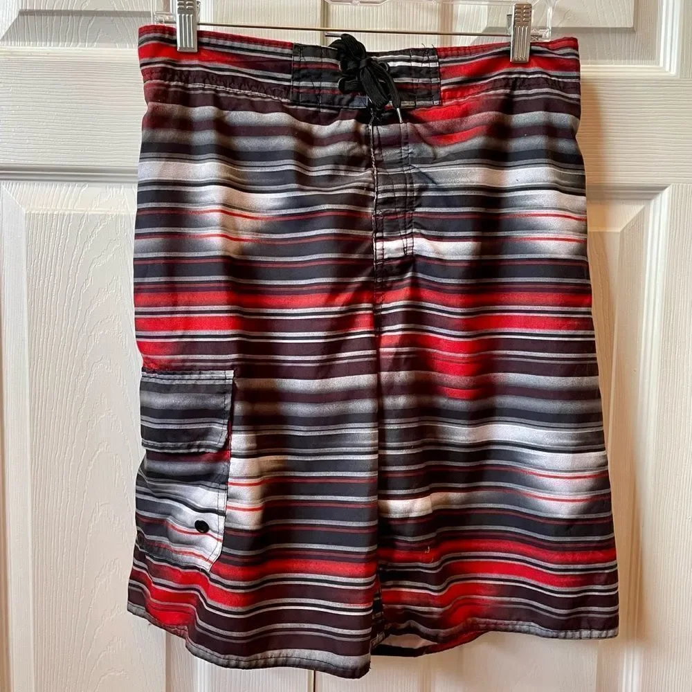 JOE BOXER 10” SWIM TRUNKS SIZE LARGE EUC
